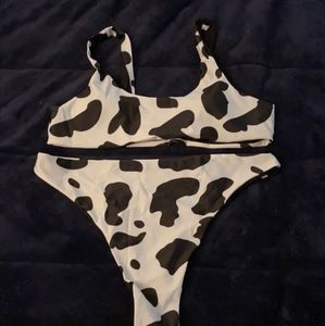 Cute Cow Print Bikini